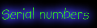 Serial numbers
